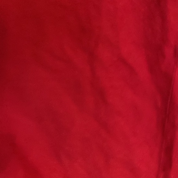 Spiegel 100% Linen (Flax) Cranberry Red long zippered tailored dress flaws pic 3 - Picture 11 of 15